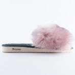 Luksusowe kapcie damskie z futrem – Ręcznie robione skórzane klapki – Ciepłe i miękkie pantofle domowe Natufeet PKO6PI