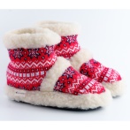 Damskie bambosze z wełną – Ciepłe kapcie w stylu nordyckim – Naturfeet BK1RE