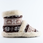 Ciepłe kapcie z naturalnej wełny – zimowe bambosze unisex z antypoślizgową podeszwą Naturfeet BU2BR