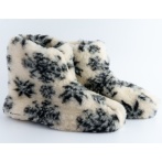 Ciepłe kapcie z naturalnej wełny unisex – Naturfeet BU1SN bambosze wełniane śnieżki