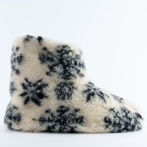 Ciepłe kapcie z naturalnej wełny unisex – Naturfeet BU1SN bambosze wełniane śnieżki