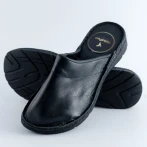 Damskie Klapki Naturfeet KKC1BL ze Skóry Naturalnej – Komfort, Styl i Oddychalność Czarne
