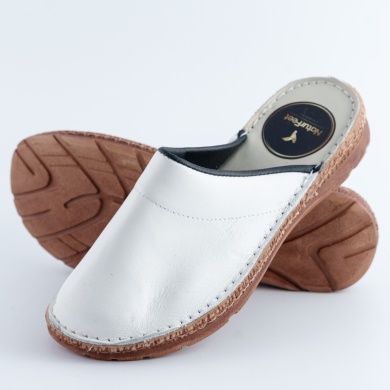 Damskie Klapki Naturfeet KKC1WH ze Skóry Naturalnej – Komfort i styl