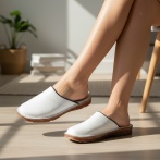 Damskie Klapki Naturfeet KKC1WH ze Skóry Naturalnej – Komfort i styl