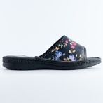 Skórzane damskie klapki Naturfeet KKO5U z kwiatowym wzorem – komfort i elegancja