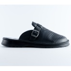 Skórzane Klapki Męskie Naturfeet KMC2BL z Zapięciem – Komfort i Styl