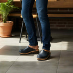 Męskie chodaki medyczne Naturfeet PREMIUM – skóra naturalna, wkładka z drewna topolowego, podeszwa amortyzująca PU MM1BL