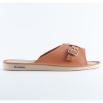 Damskie skórzane kapcie Naturfeet PKO9 – regulowane idealne też na wysokie podbicie