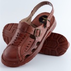 Naturfeet KSM5BR Skórzane Sandały Męskie z Odkrytą Piętą Zakryte Sandały – Wygoda i Przewiewność na Lato