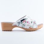 Drewniaki damskie NATURFEET– skórzane klapki na drewnianej podeszwie - Piękno i Elegancja DKO5WH