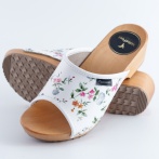 Drewniaki damskie NATURFEET– skórzane klapki na drewnianej podeszwie - Piękno i Elegancja DKO5WH