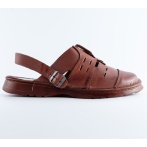 Naturfeet KSM1BR Skórzane Klapki Sandały 2 w 1 Męskie z Zapięciem i Wentylacją – Komfort na Każdy Dzień