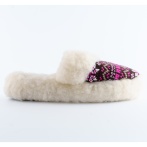 Wełniane kapcie damskie Naturfeet PBK1PI różowe bambosze
