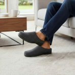 Męskie Kapcie z Naturalnego Filcu Wełnianego – Naturfeet PMW9BL czarne