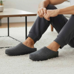 Męskie Kapcie z Naturalnego Filcu Wełnianego – Naturfeet PMW9BL czarne