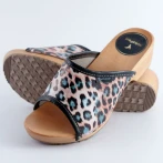 Artystyczne klapki na drewnianej podeszwie NATURFEET Kolorowe drewniaki damskie DKO6PA