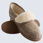 Ciepłe kapcie z filcu i wełny Naturfeet PBK2BR - komfortowe bambosze brązowe