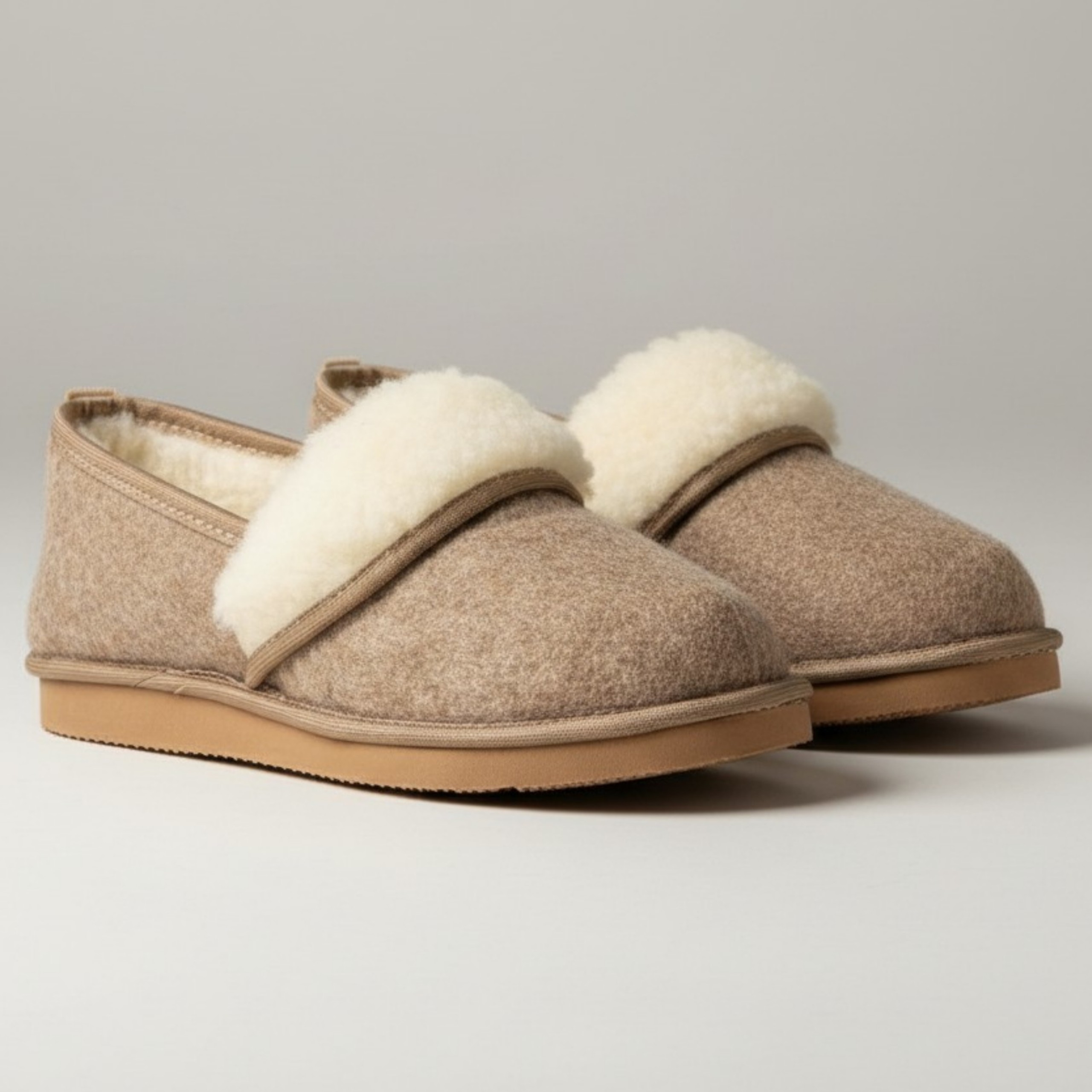 Kapcie z filcu Naturfeet PBK2BR brązowe