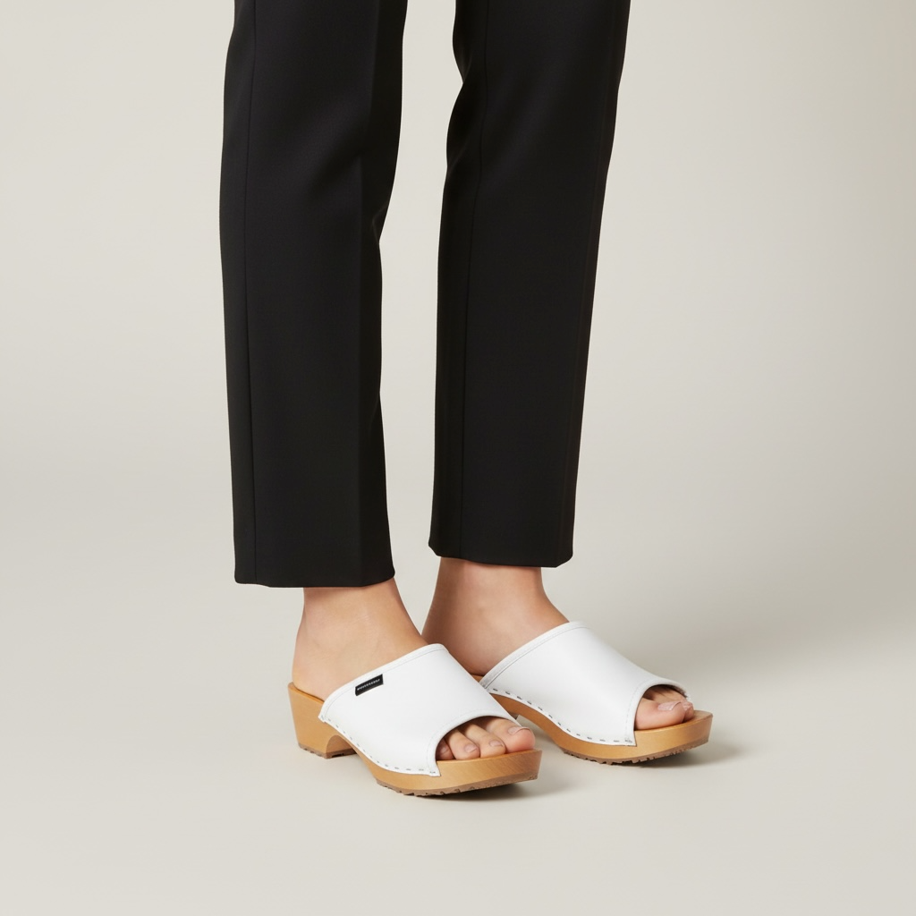 Drewniaki damskie Naturfeet DKO2WH białe - zdjecie 2