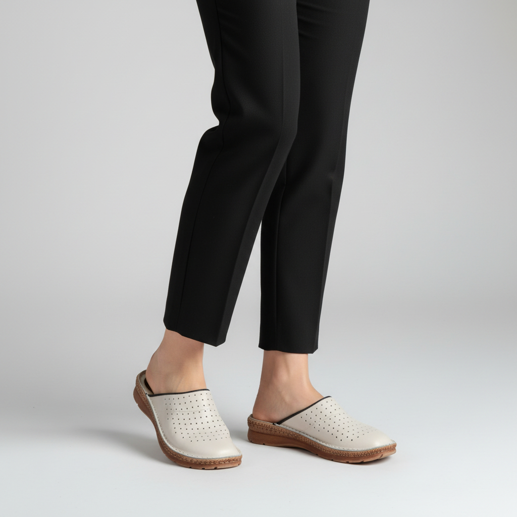 Klapki i sandały damskie Naturfeet KKC2BE beżowe - zdjecie 2