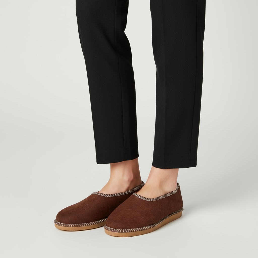 Bambosze damskie Naturfeet PBK8 brązowe - zdjecie 2